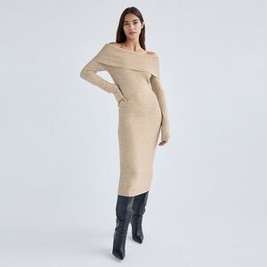 Aritzia - Babaton - Wool and Yak-blend Dossier Sweater Dress - Heather Bone